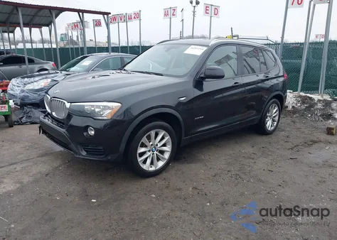 2016 BMW X3 xDrive28I z USA, uszkodzony, nr VIN 5UXWX9C56G0D83732